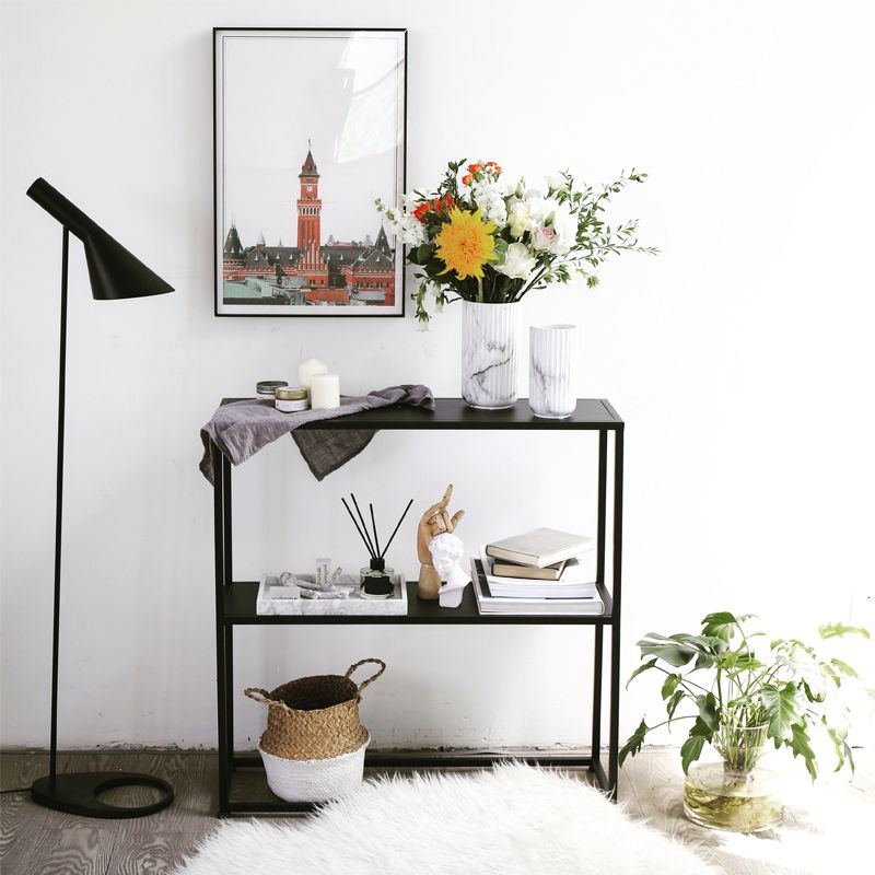 31.5" Tall 1-shelf Console Sofa Table Iron Modern Accent Table