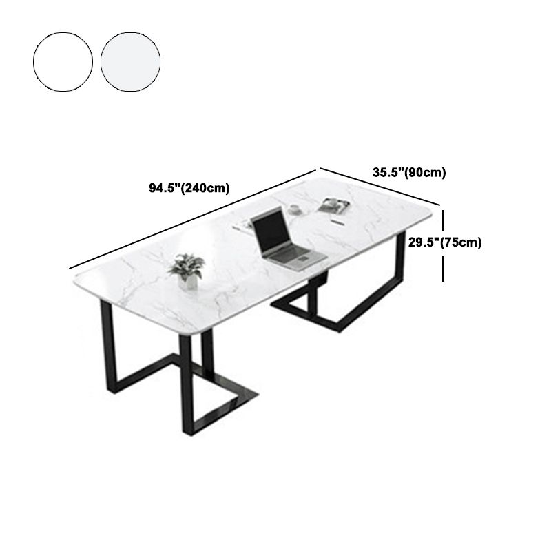 Contemporary Style Rectangle Table Set 1/2/7 Pieces Dining Set for Home