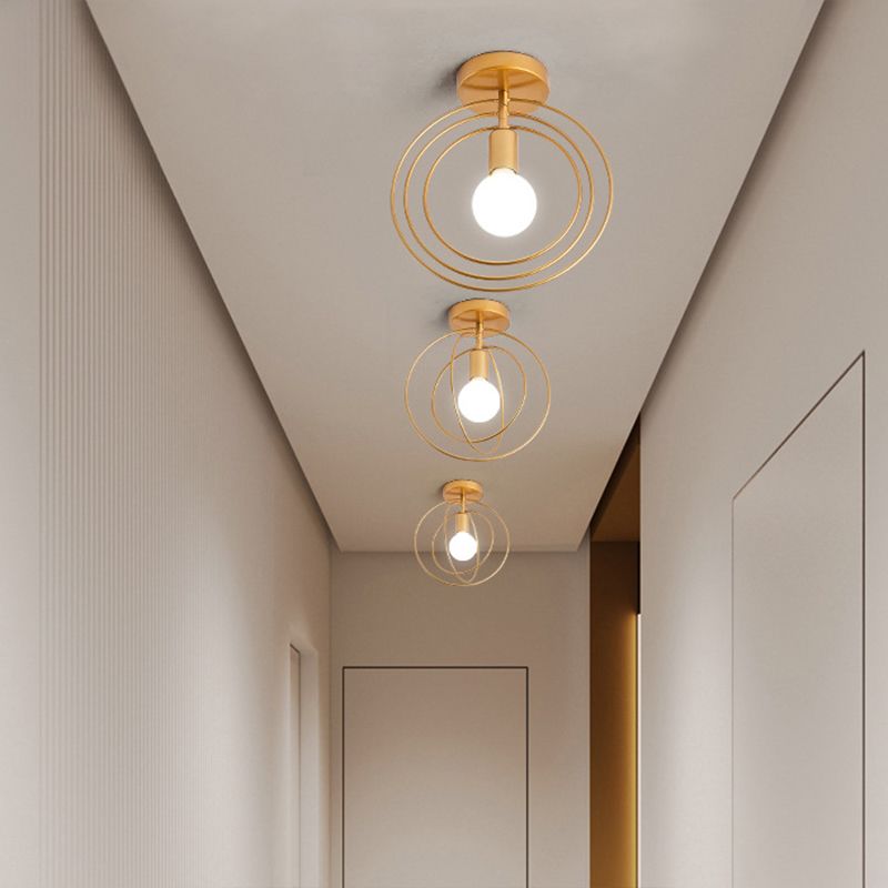 Simpuzzo di metallo rotabile Simplicity Light Bulb Single Bulb Onge Modern Style Aisle Secondo