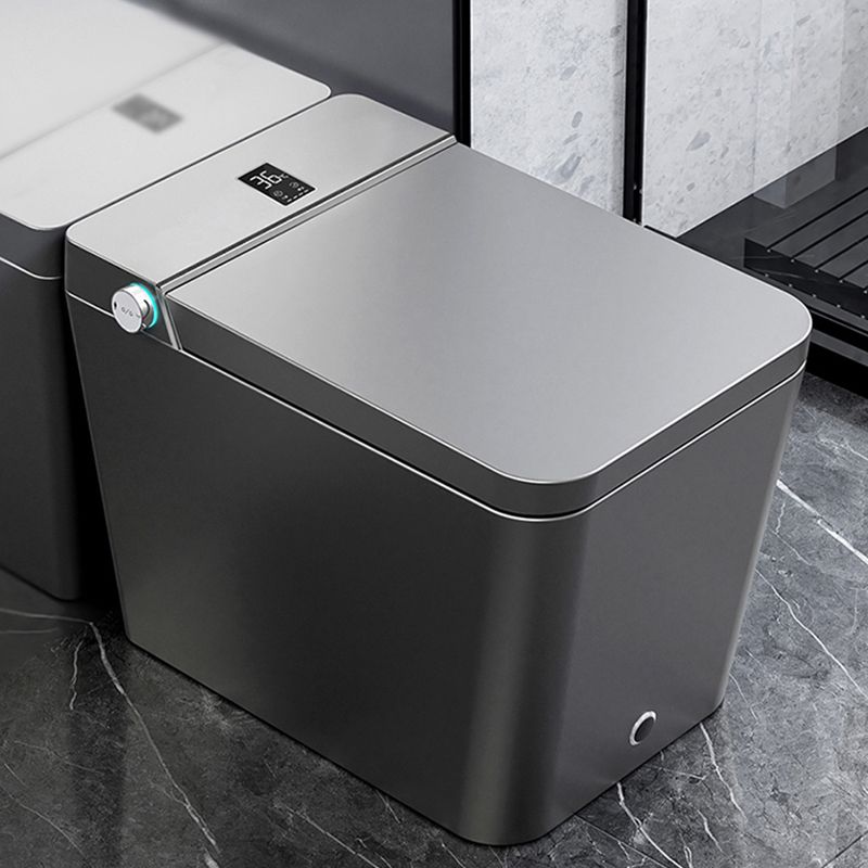 Modern Floor Mount Flush Toilet Siphon Jet Urine Toilet with Heated Seat for Bathroom