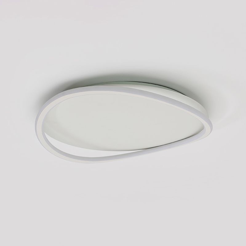 Lámpara de techo circular de hierro forjado con montaje empotrado LED artístico moderno con pantalla acrílica