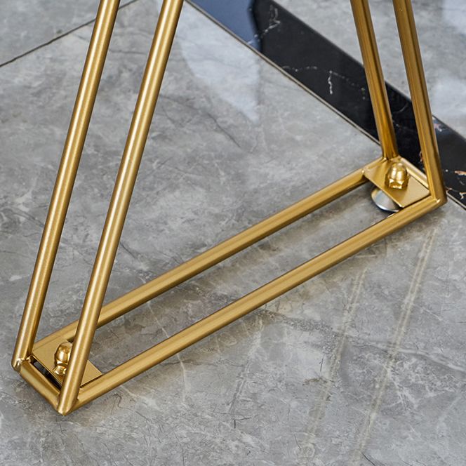 Traditional Luxury Solid Wood Table Gold and Metal Base Bar Table