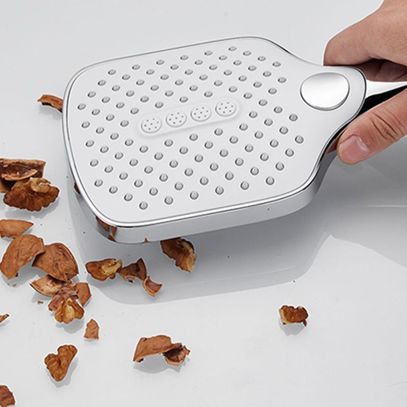 Rectangular Self-Cleaning Hand Shower Adjustable Spray Pattern Wall-Mount Hand Shower