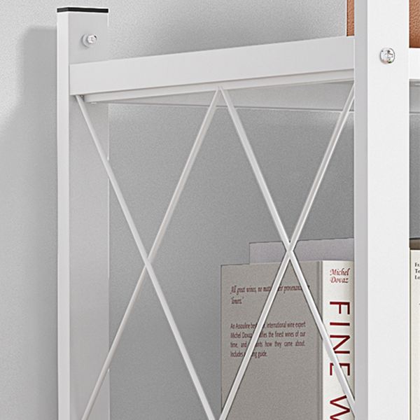 Modern Style Metal Bookshelf Open Etagere Shelf Home Bookcase