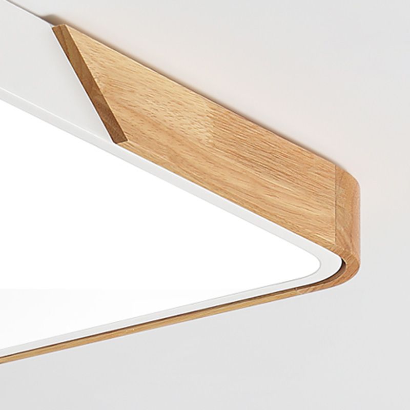 Plafonnier LED moderne et créatif en fer, montage encastré géométrique pour salle à manger