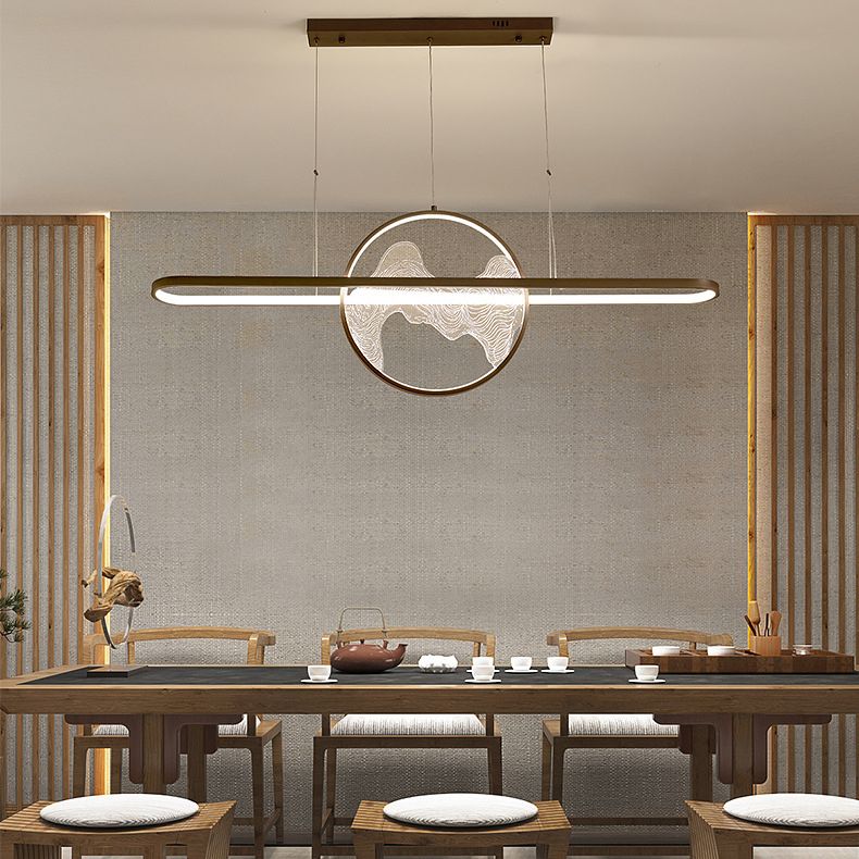 Ring Over Island Lighting Acrilic MODERS SIMPLICITY Isola Luci dell'isola per il ristorante