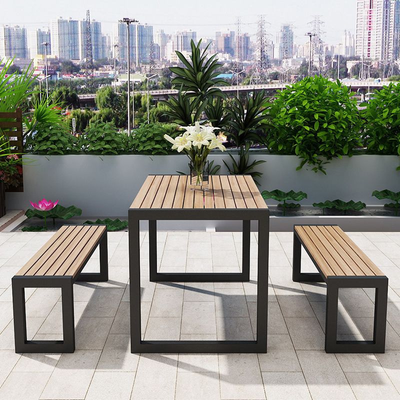 Modern 1/2/3 Pieces Picnic Table Set Reclaimed Wood Dining Picnic Table Set