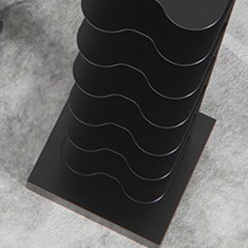 Metal Geometric Bookcase Contemporary Style Vertical Book Shelf