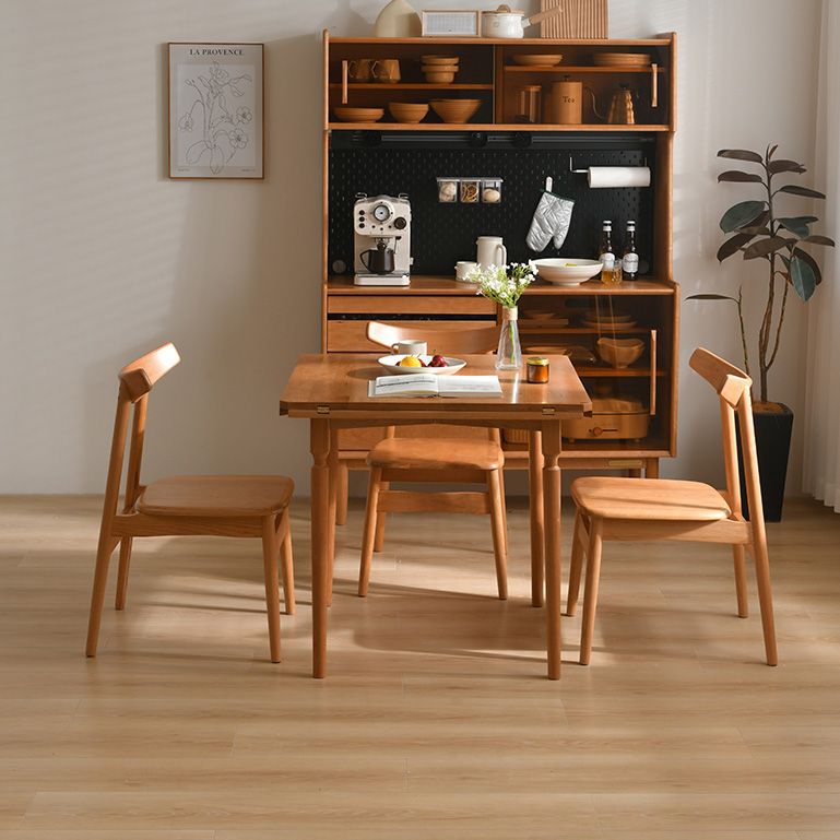 Modern Dining Chairs Set 1/2/5 Pcs Solid Wood Folding Dining Table