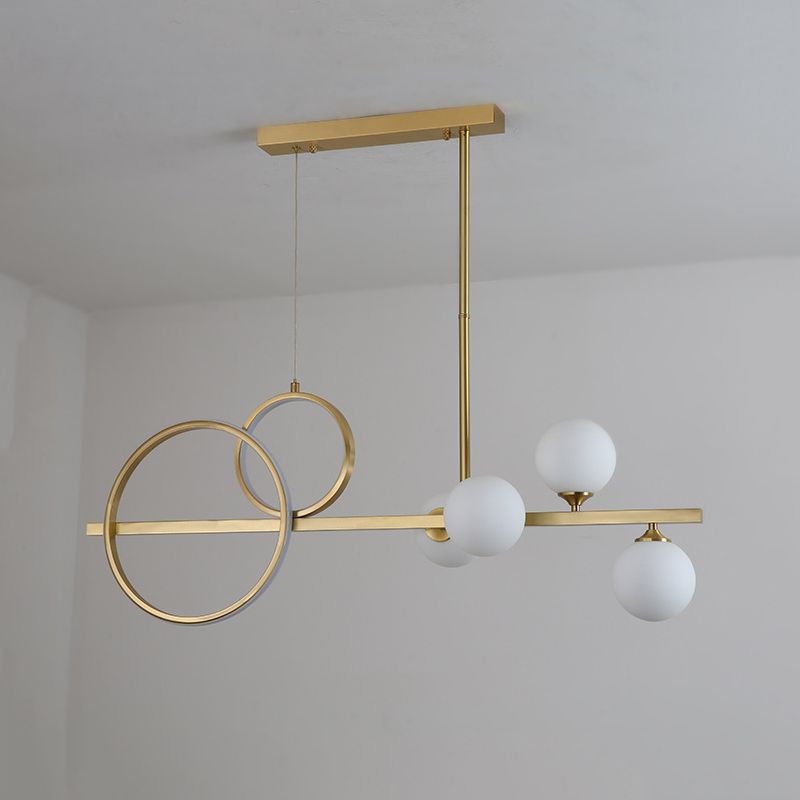 Metal Island Pendant Lights Modern Island Pendant Lighting in Gold