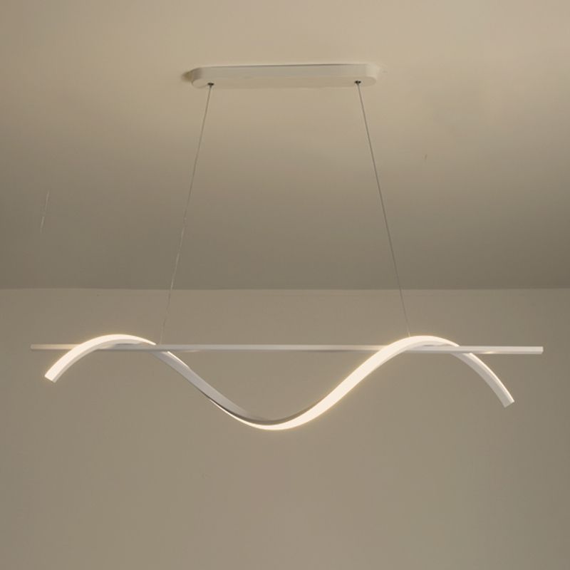 Lineaire kroonluchter eiland kroonluchter licht moderne metalen kroonluchter verlichtingsarmaturen