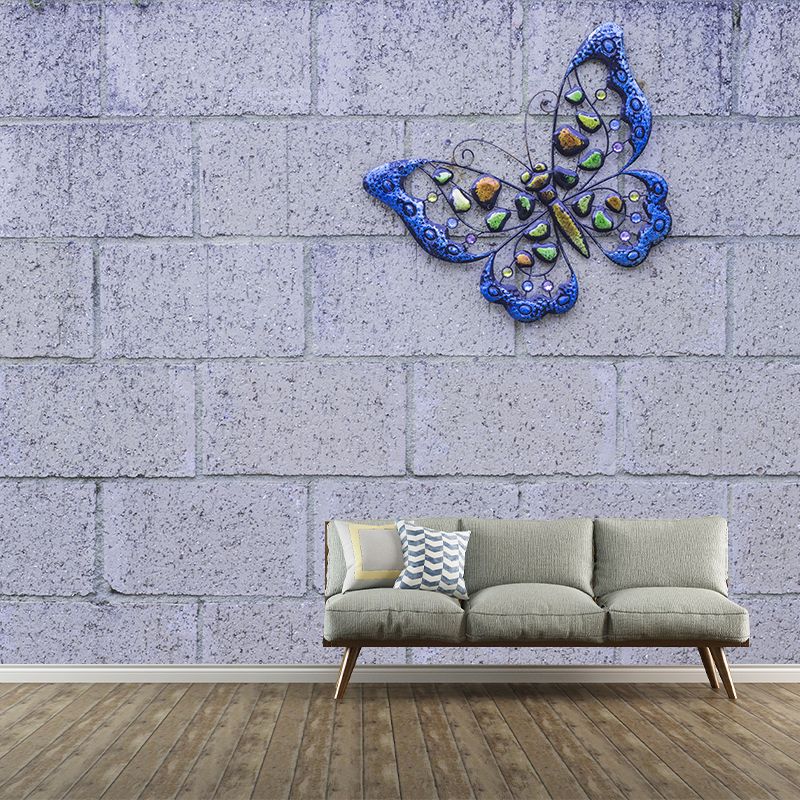 Industrial Style Brick Wall Mural Decal Waterproofing Wall Covering for Decoration
