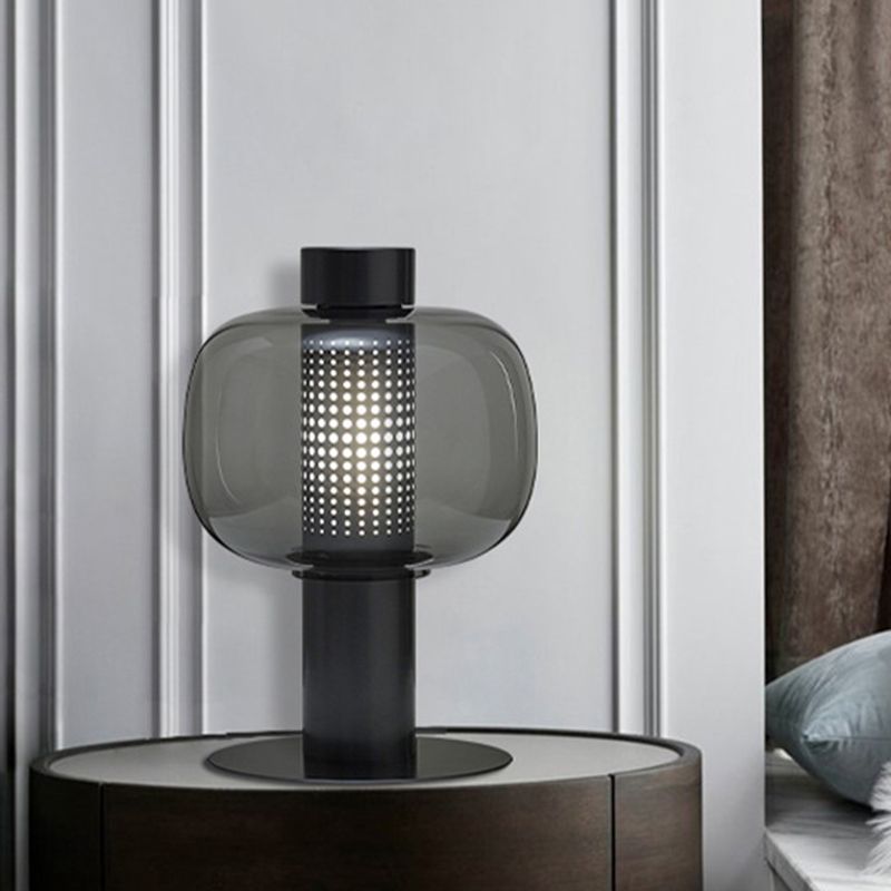 Glasrunde Tabelle Lampe moderne 1-Licht-Tischlampenlampen
