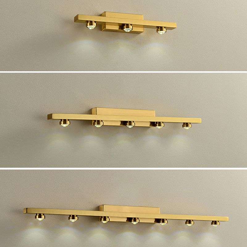 Modern Minimalist Style Bar Vanity Wall Light Fixtures Metal Vanity Lights for Toilet