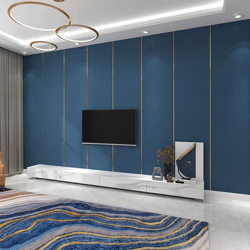 Contemporary Wall Tile Solid Color Waterproof Peel and Press Wall Access Panel