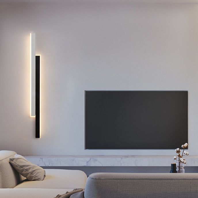 Contemporary Style Linear Wall Mounted Lamps Metal 2 Lights Wall Mounted Lights