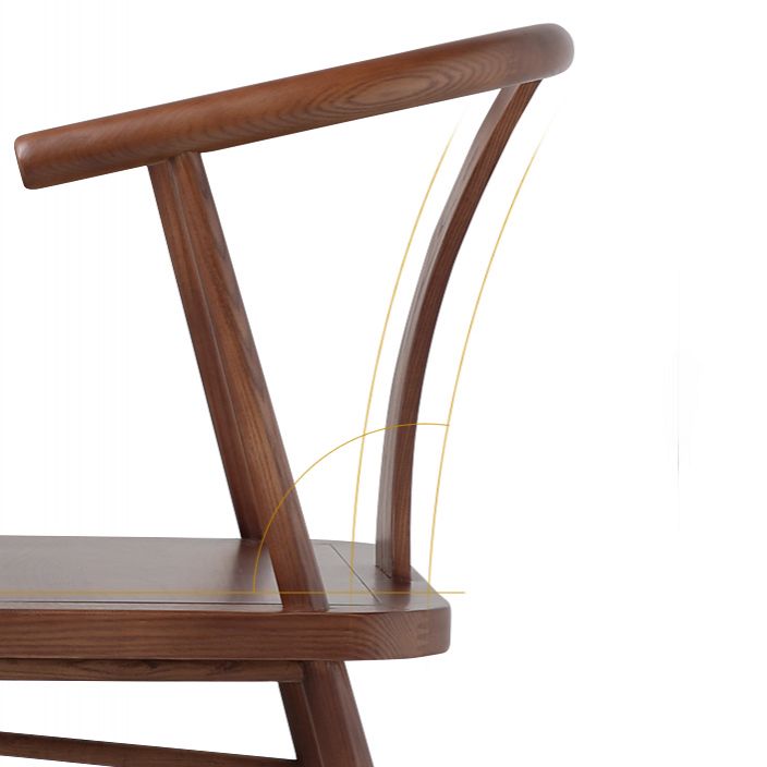 Silla de estilo tradicional, sillas sin brazos con patas de madera para cocina
