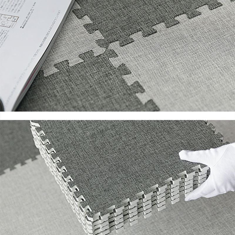 Carpet Tile Fade Resistant Non-Skid Solid Color Interlocking Carpet Tile Living Room