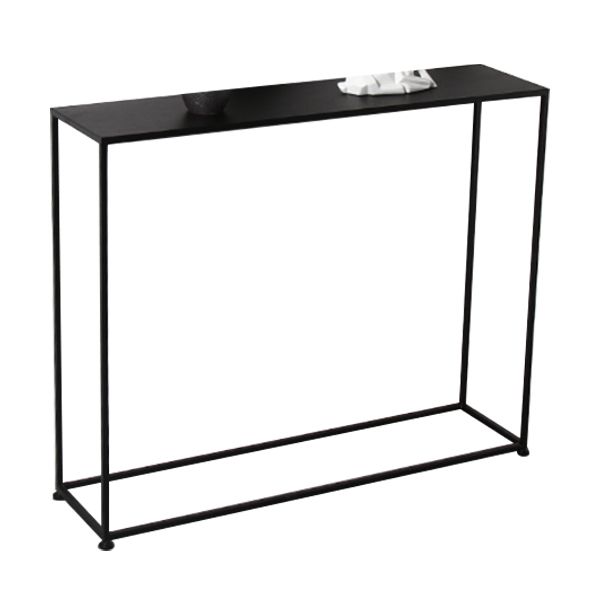 Iron Rectangle Console Table Modern Frame Base Accent Table for Hall