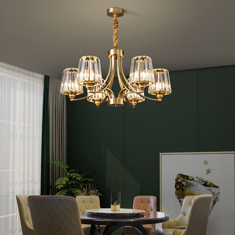 Sputnik Clear Glass Chandelier Pendant Light Industrial Living Room Chandelier Lighting
