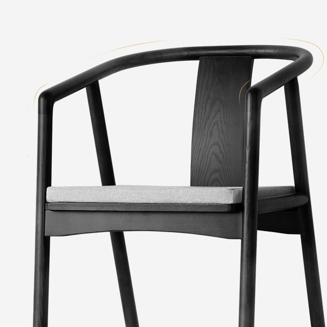 Traditional Style Chairs Dining Arm Chairs with Wooden Legs for Kitchen