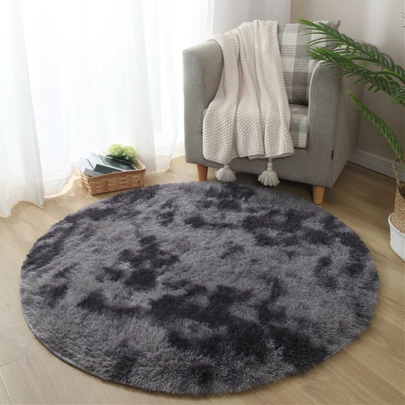 Calming Tie Dye Printed Rug Multi Color Fluffy Rug Easy Care Anti-Slip Backing Area Carpet