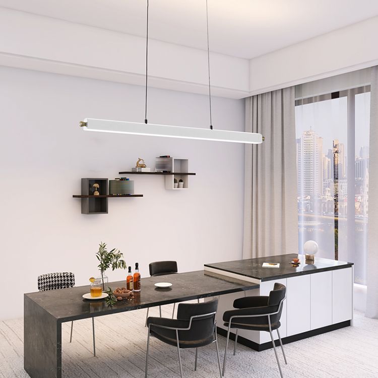 Estilo moderno lineal isla light metal 1 1 de techo colgante de luz