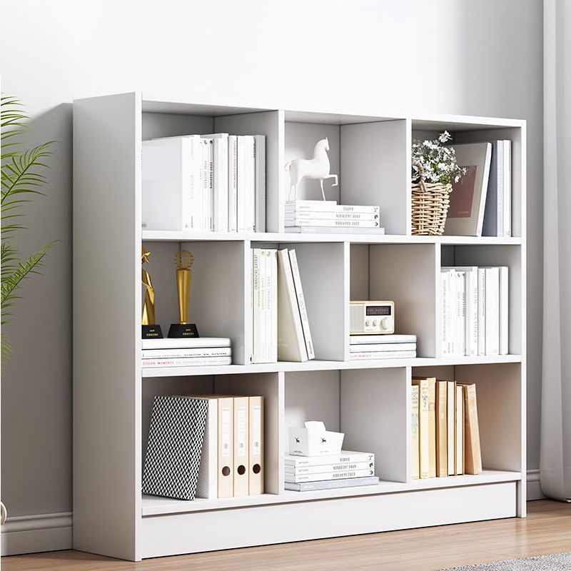 Contemporary Wooden Shelf Bookcase Cube Bookshelf for Study Room