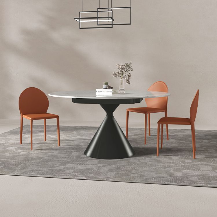 Contemporary Faux Leather Armless Dining and Accent Chairs for Home