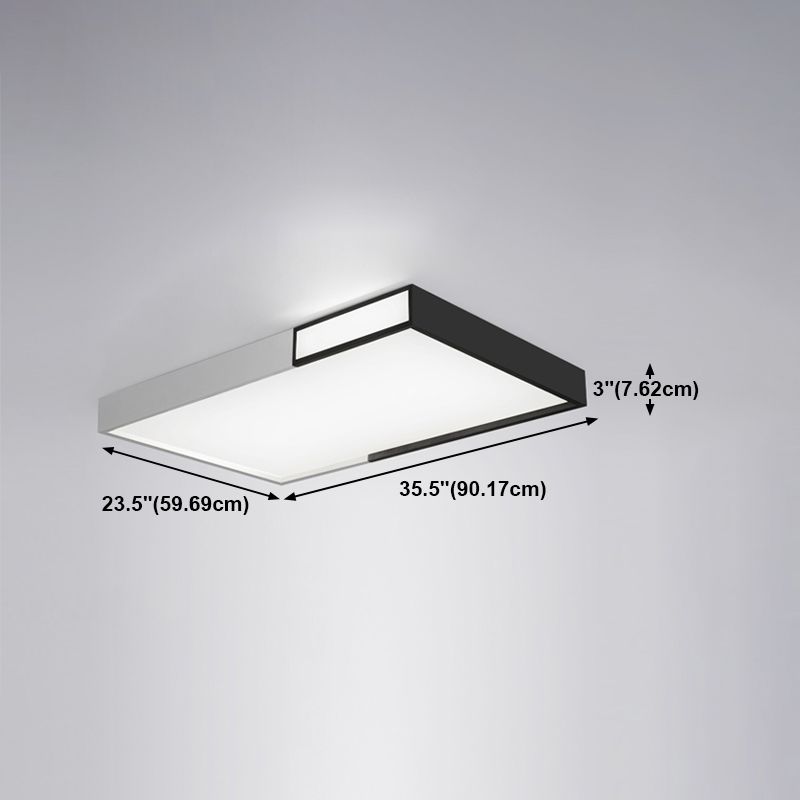 Contemporary Flush Mount Ceiling Lighting Fixture Geometry Shape LED Ceiling Light