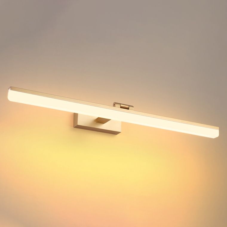 Specchio contemporaneo a LED LED Prononi leggeri con ombra acrilica per il bagno