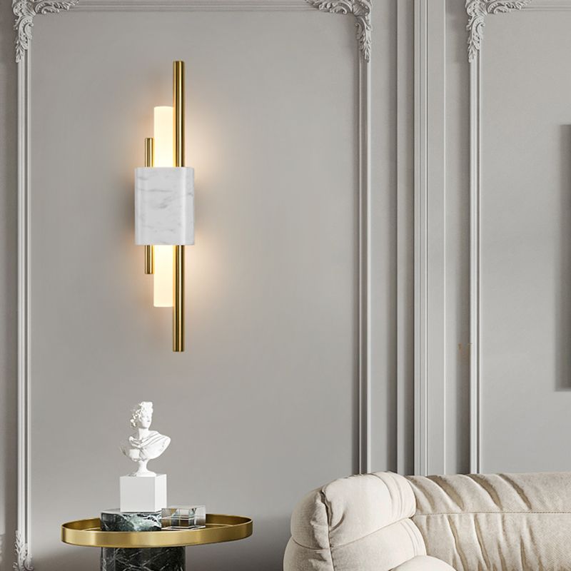 Lampada a parete a 1 luci lampada moderna a parete a parete con tonalità acrilica bianca