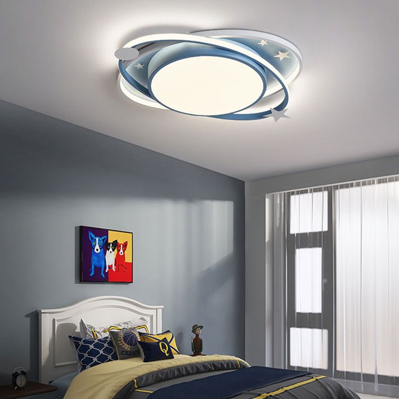 Eigentijdse LED-plafondlamp acryl kap kinderkamer inbouwlamp