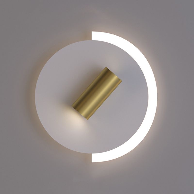 Modern Rotatable Sconce Light Metal 2 Light Wall Lamp in White
