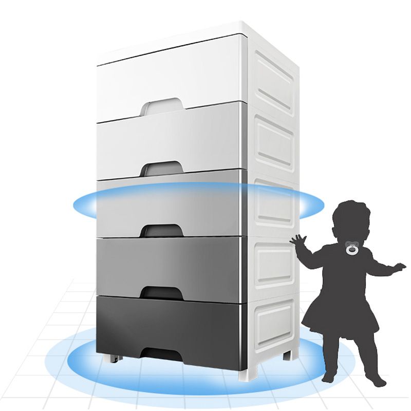 Rectangular Plastic Storage Cabinet Teen Style Simple Bedroom Wardrobe