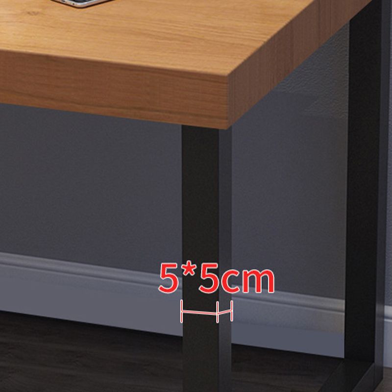Industrial Solid Wood Office Desk Sled Base Rectangular Writing Desk