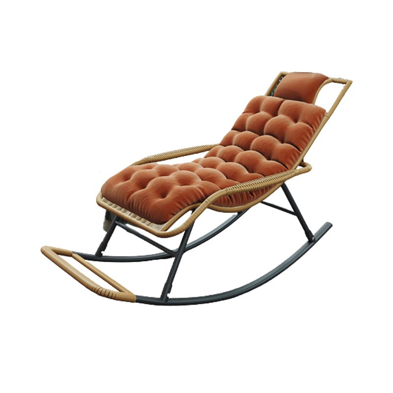 Modern Reclining Rocker Chair Wicker Rocking Chair for Home Decor
