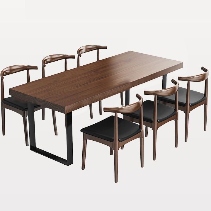 Industrial 1/3/4/5/7 Pieces Dinette Set Solid Wood Dining Table and Chairs