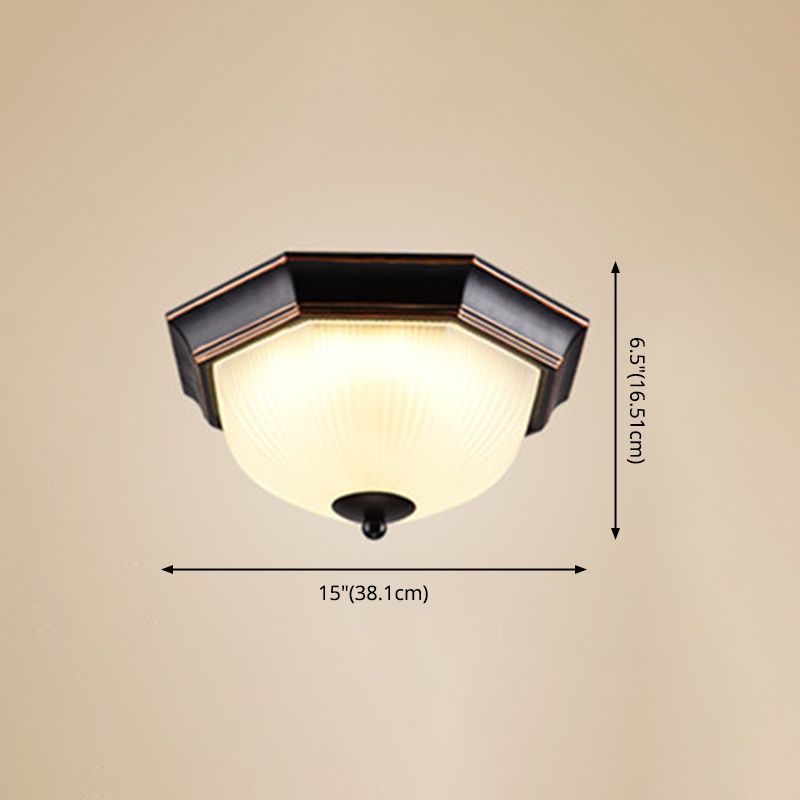 Plafonnier LED traditionnel à 1 lumière pour couloir