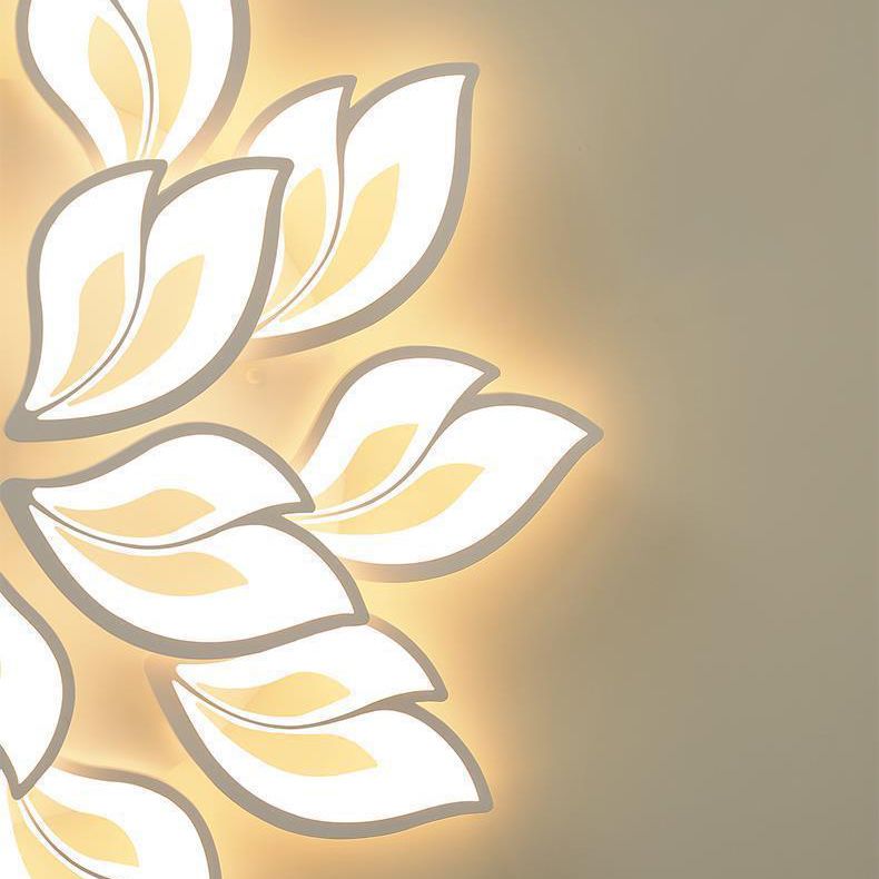 Bloom plafonnier encastré acrylique simplicité moderne plafonnier encastré pour chambre à coucher