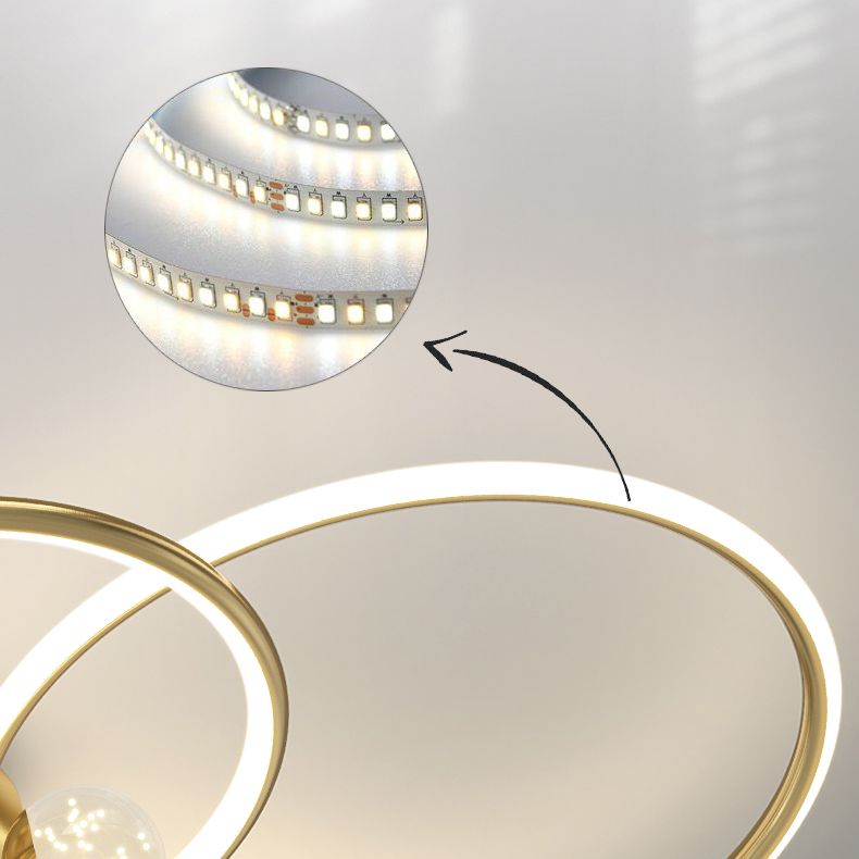 Luz LED Luz de lámpara Flush Monte Ligera de vidrio Luz anillada Luz de habitación interior Luz