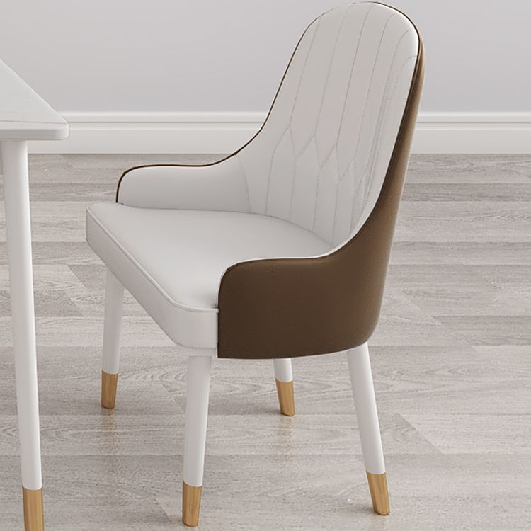 Modern White Iron Dinette Set 1/2/5/7 Pieces Rectangle Sintered Stone Top Dining Table Set