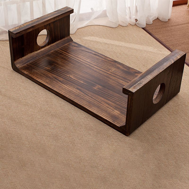 Nordic Cocktail Table Sled Solid Wood Rectangle Single Coffee Table