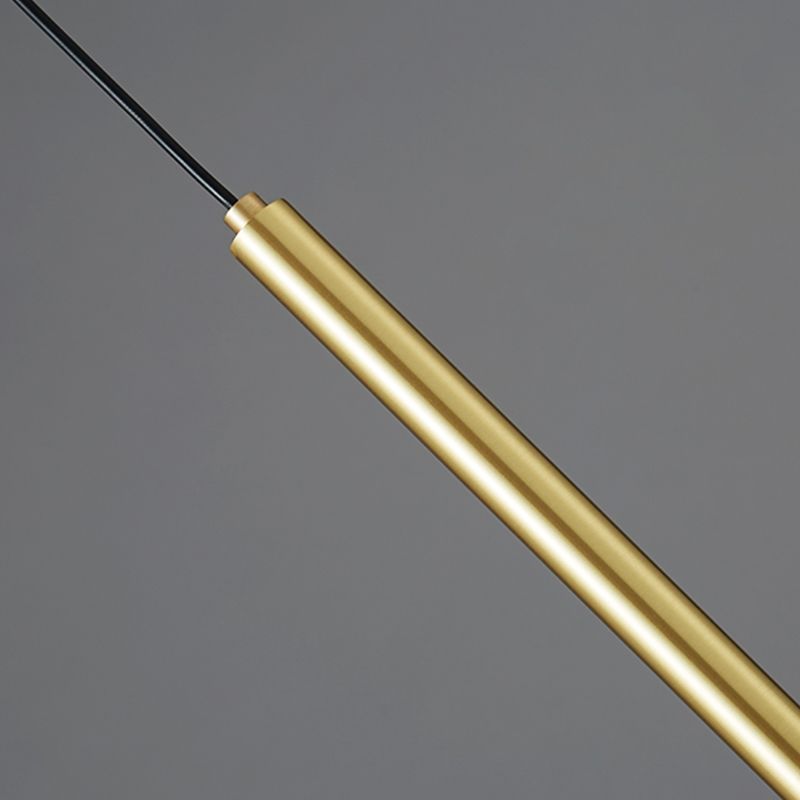 Contemporary Hanging Ceiling Light Linear Crystal Linear Pendant Light for Bedroom
