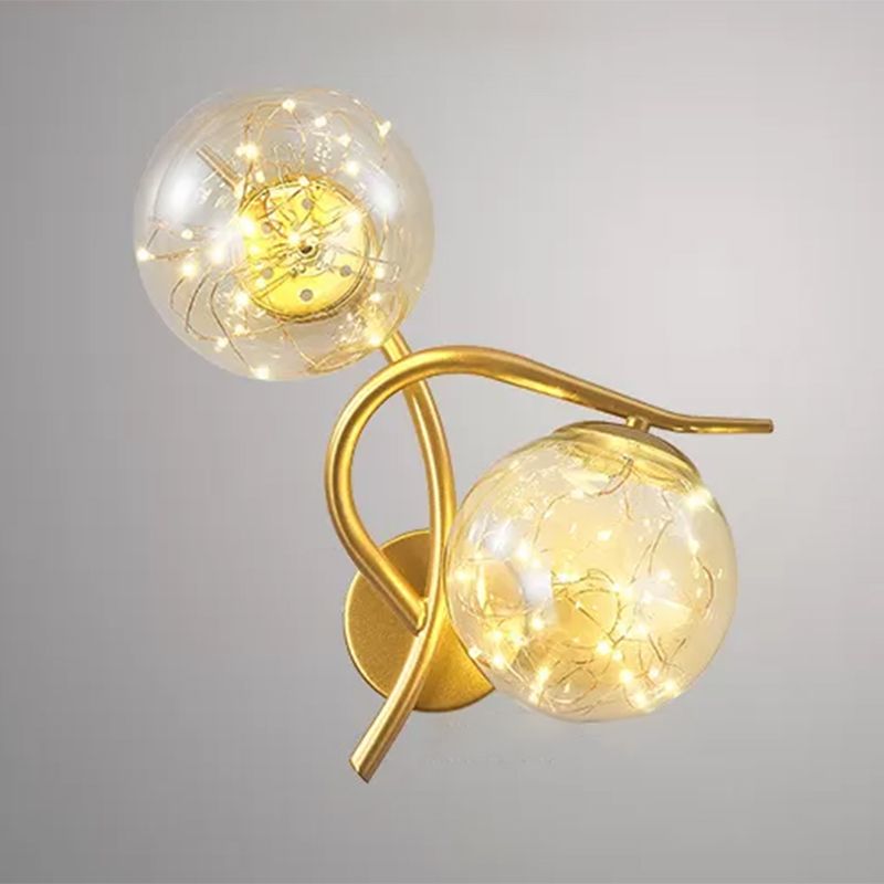 Light Luxury Metal Wall Light Nordic Style Led Wall Lamp for Living Room