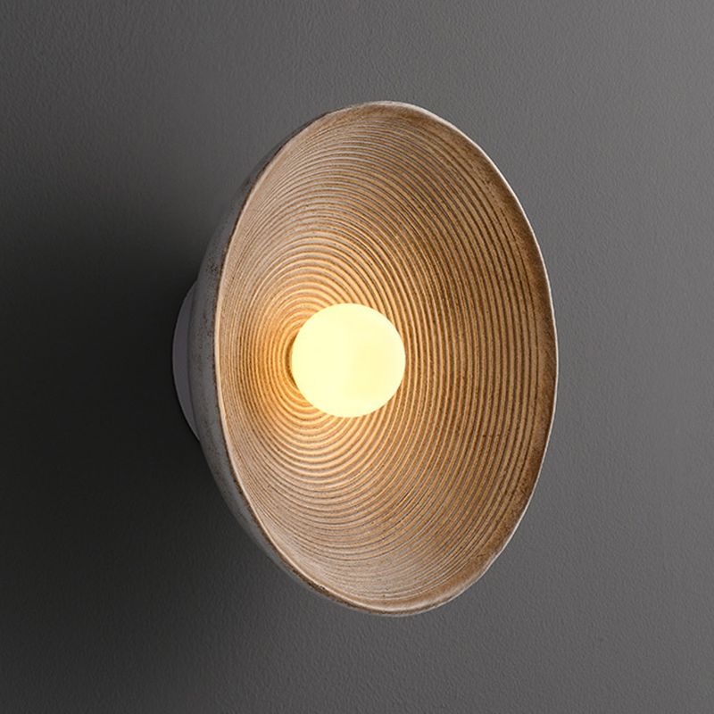 Nordic Style Wall Light Dome Shape Wall Lamp with Glass Shade for Bedroom