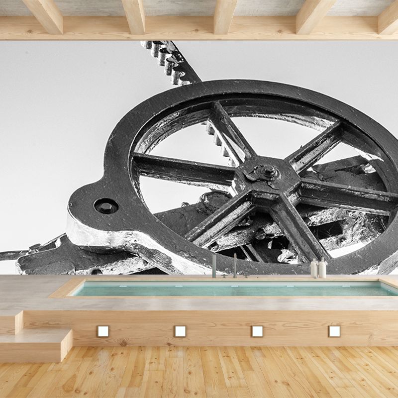 Customized Horizontal Photography Metal Mural Eco-friendly Wallpaper for Garage