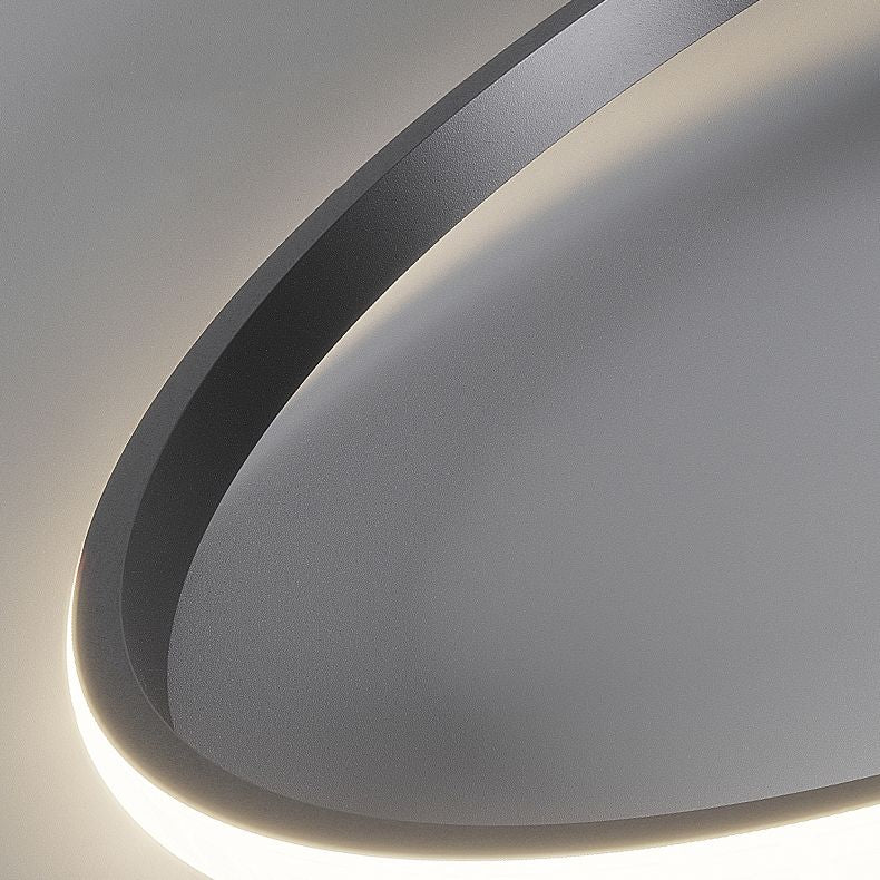 Contemporary 1-Light LED Flush Ceiling Light Metal Circle Ceiling Light Fixture for Bedroom