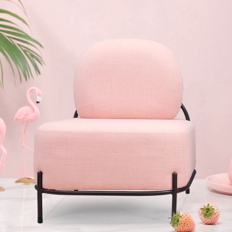 27.95" Wide Armless Linen Chair Basic Four Leg Chair for Living Room