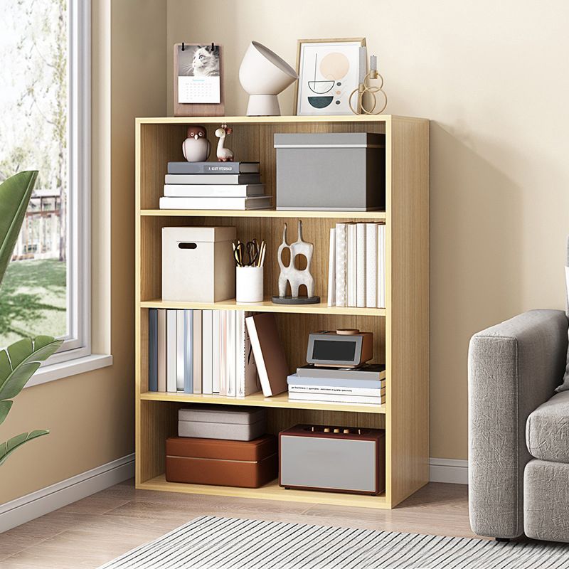 Closed Back Bookcase Engineered Wood Bookshelf for Home Office Study Room